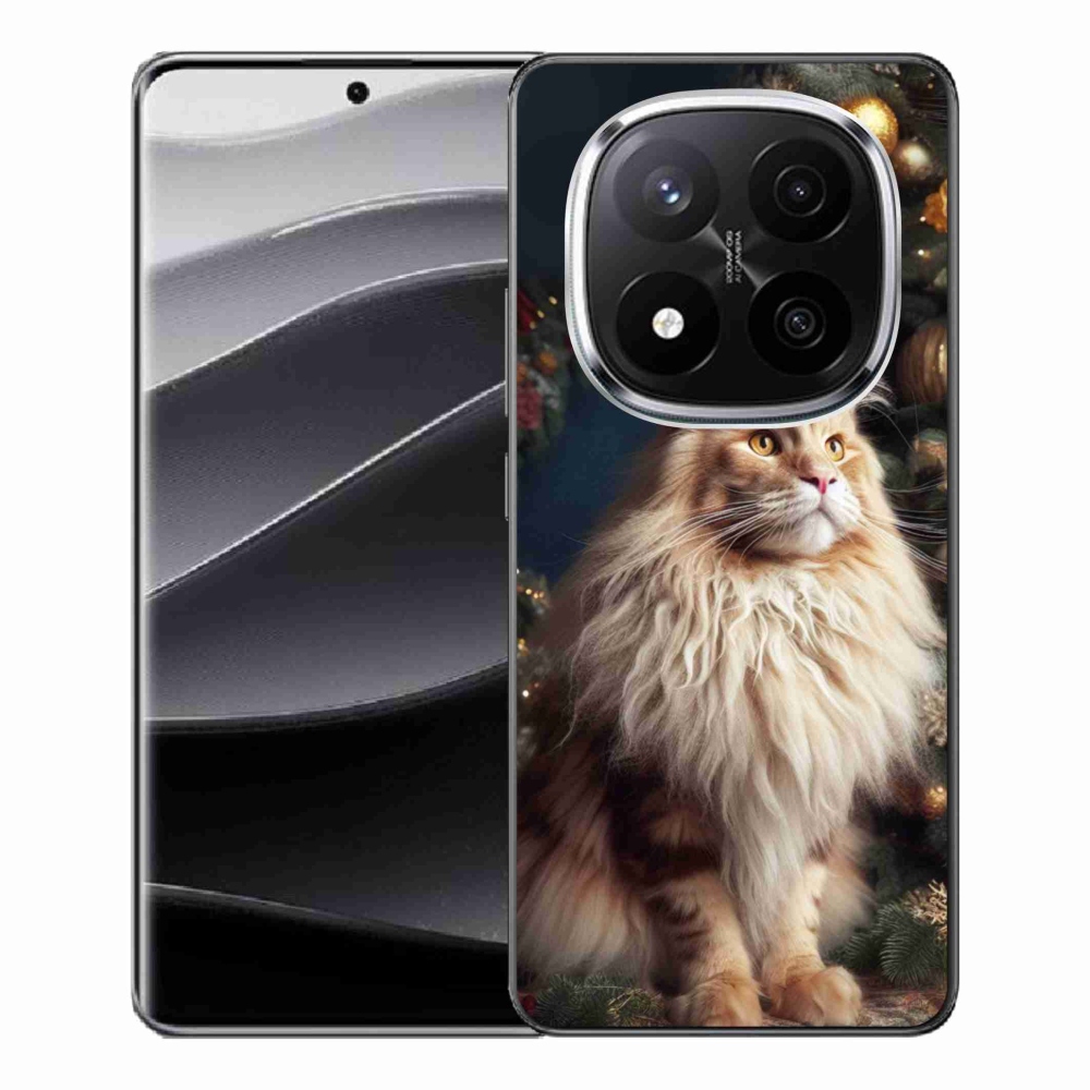 Gelový kryt mmCase na Xiaomi Redmi Note 14 Pro+ 5G - kočka u stromku