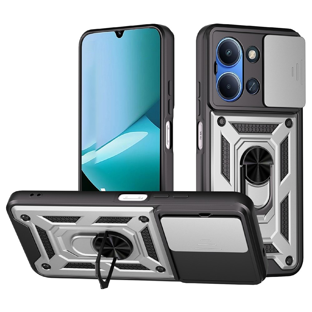 Slide odolný kryt na Xiaomi Redmi 15C 4G/5G (173mm) - stříbrný