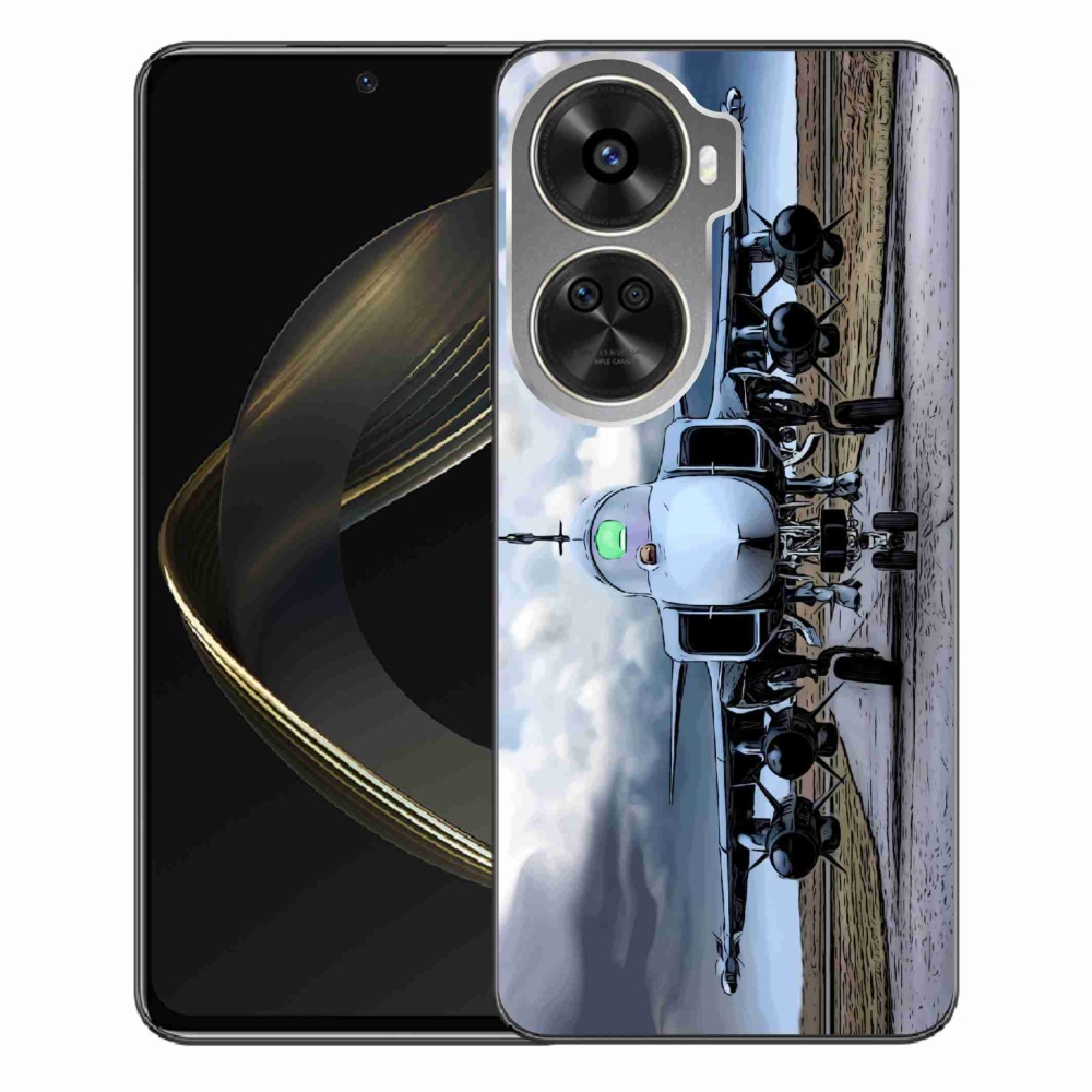 Gelový kryt mmCase na Huawei Nova 12 SE - vojenské letadlo