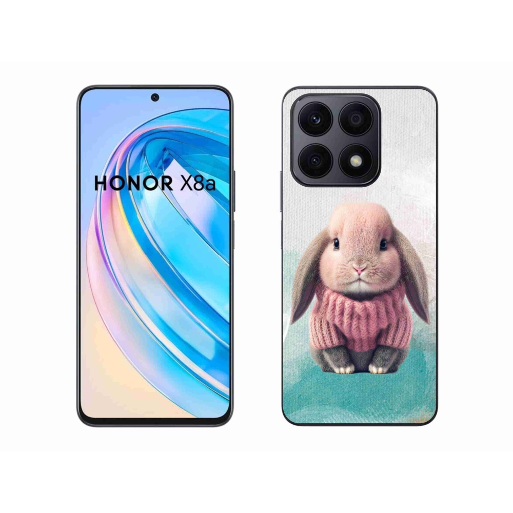 Gelový kryt mmCase na Honor X8a - králíček ve svetru