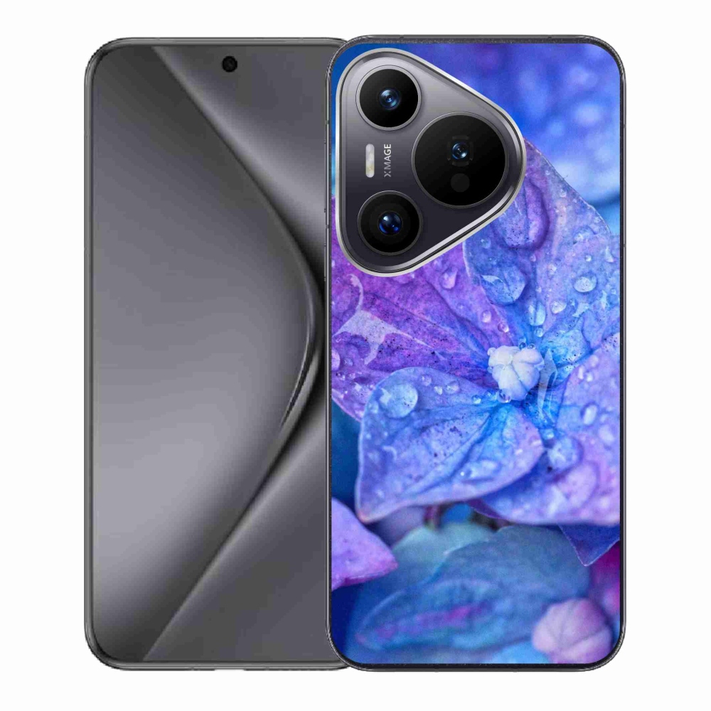 Gelový kryt mmCase na Huawei Pura 70 - fialový květ
