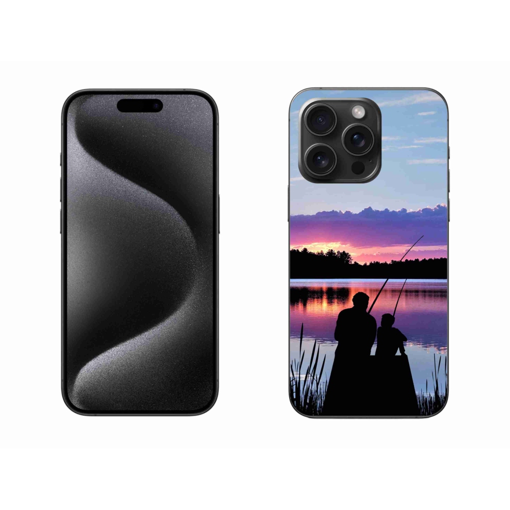 Gelový kryt mmCase na iPhone 15 Pro Max - rybaření 2