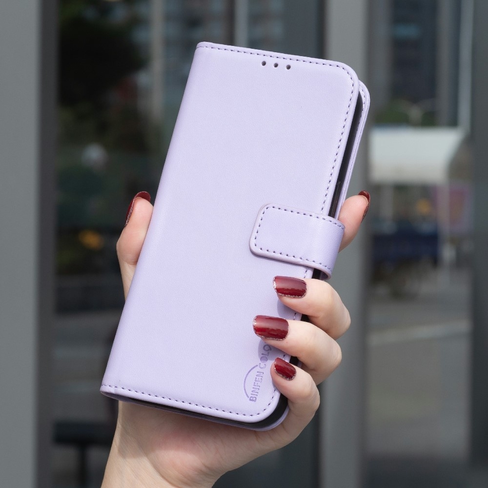 BNF knížkové pouzdro na Samsung Galaxy S25 Edge - světlefialové