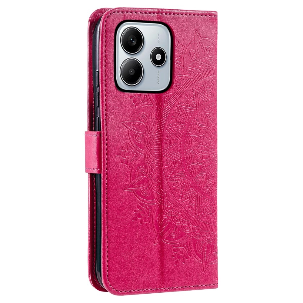 Mandala knížkové pouzdro na Xiaomi Redmi Note 14 5G - rose