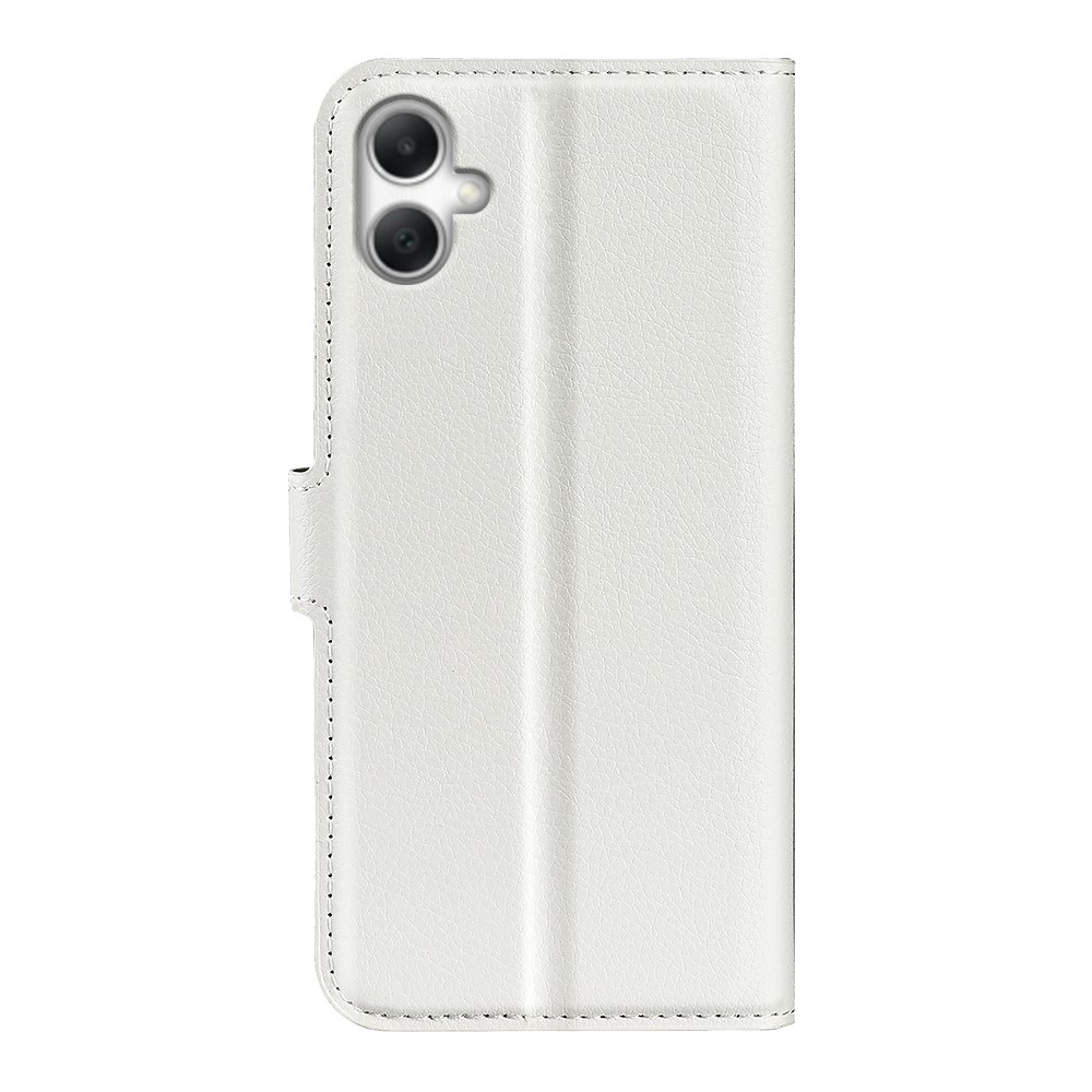Litchi knížkové pouzdro na Samsung Galaxy A07 4G - bílé