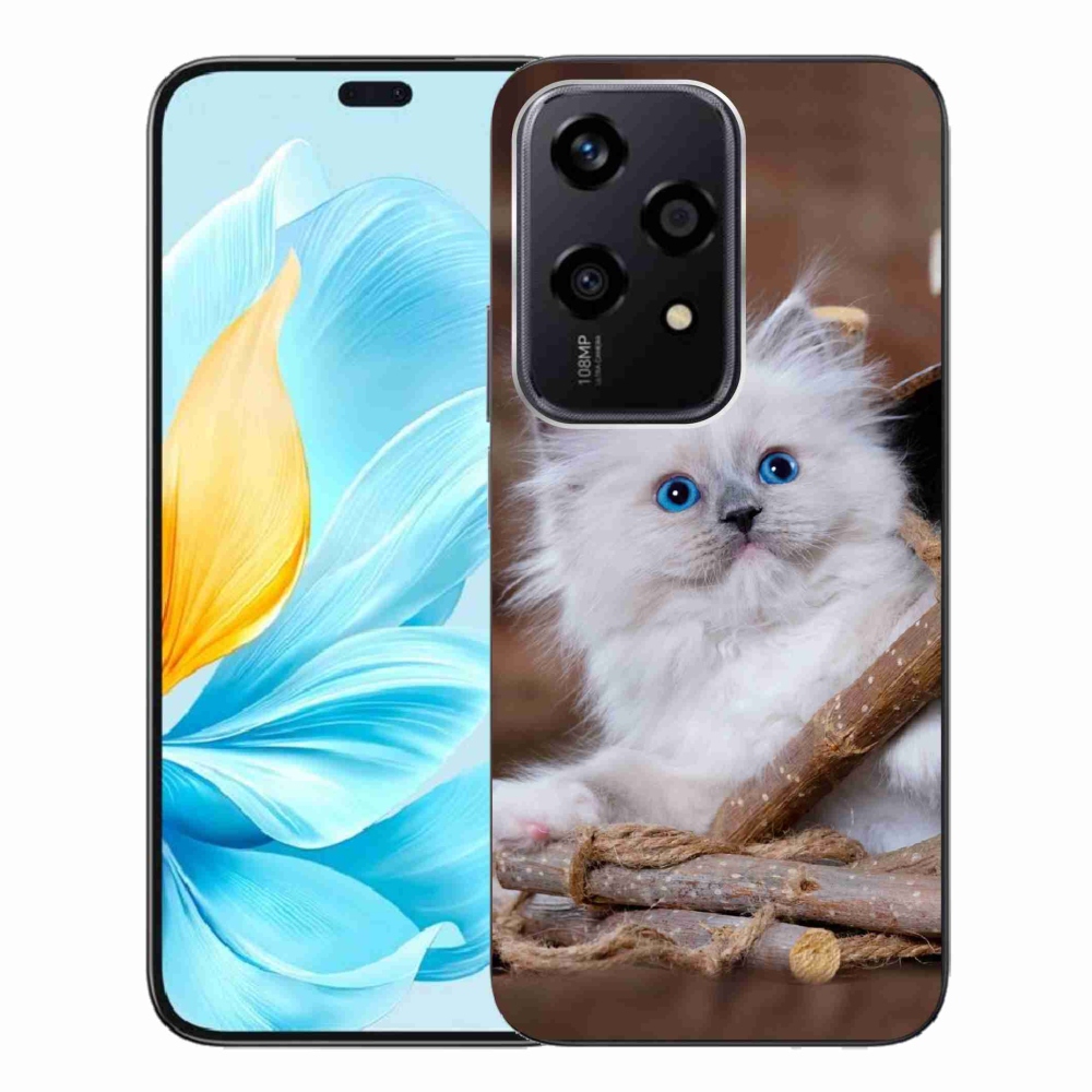 Gelový kryt mmCase na Honor 200 Lite 5G - bílé kotě