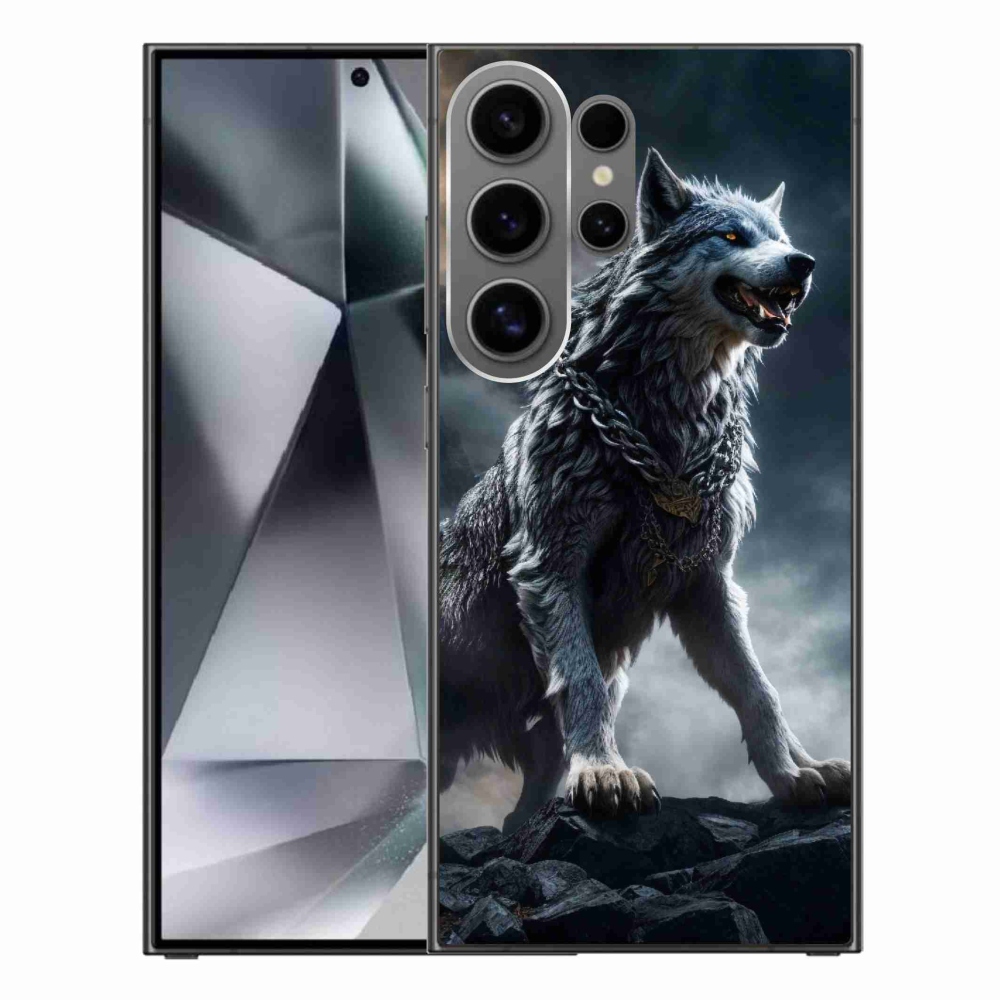 Gelový kryt mmCase na Samsung Galaxy S24 Ultra - vlk 1