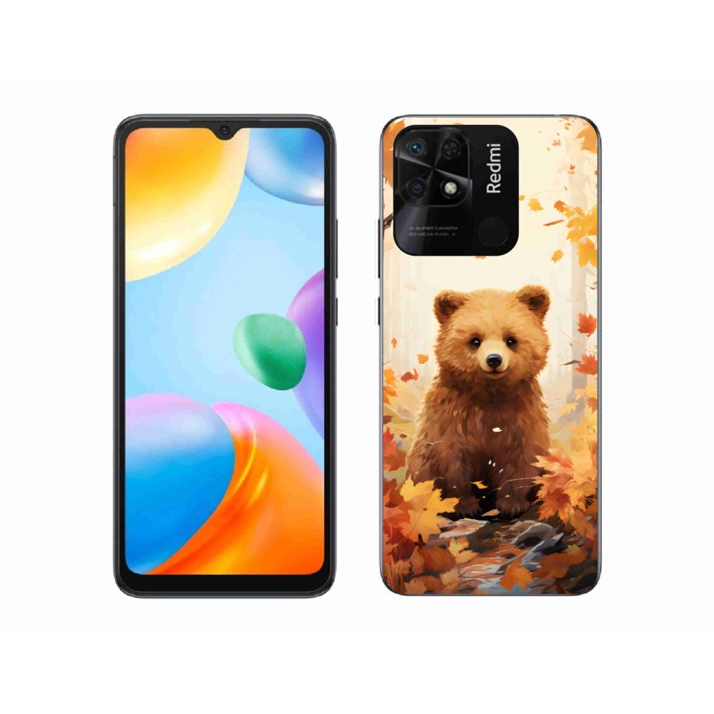 Gelový kryt mmCase na Xiaomi Redmi 10C - medvěd v lese