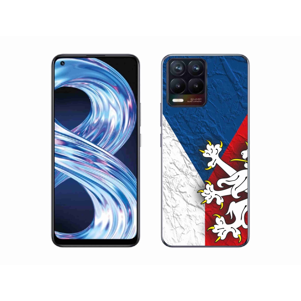 Gelový kryt mmCase na Realme 8 4G - česká vlajka 1