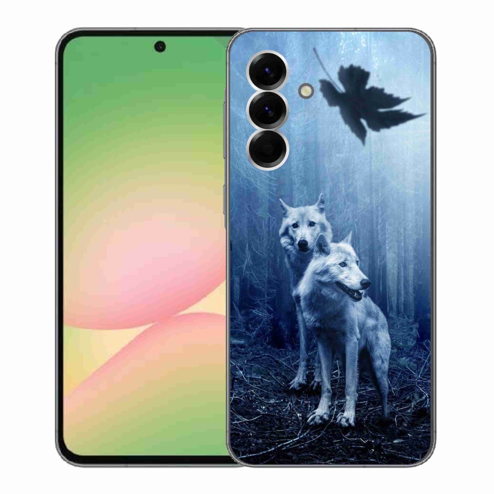Gelový kryt mmCase na Samsung Galaxy A56 5G - vlci v lese