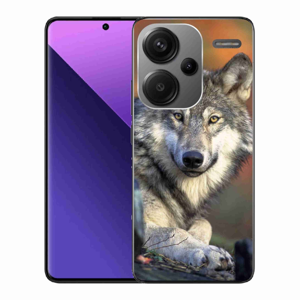 Gelový obal mmCase na Xiaomi Redmi Note 13 Pro+ 5G - vlk