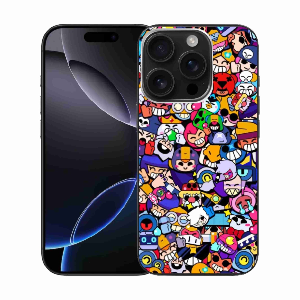 Gelový kryt mmCase na iPhone 16 Pro - brawl stars 2