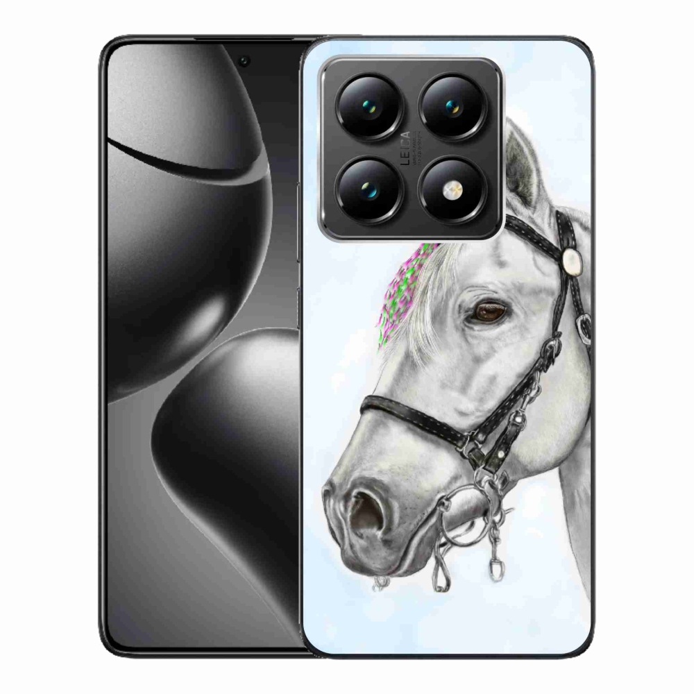 Gelový kryt mmCase na Xiaomi 14T - bílý kůň 1
