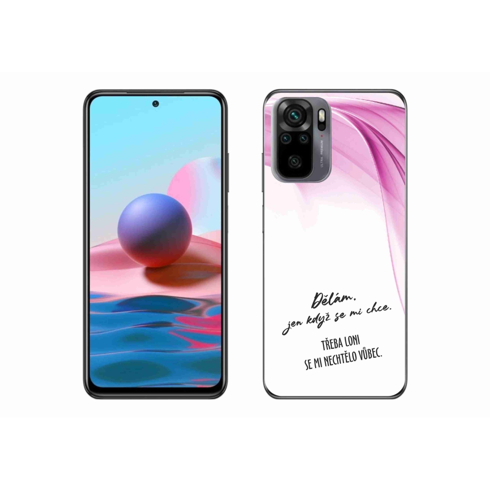 Gelový kryt mmCase na Xiaomi Redmi Note 10 4G - vtipný text 12 bílé pozadí