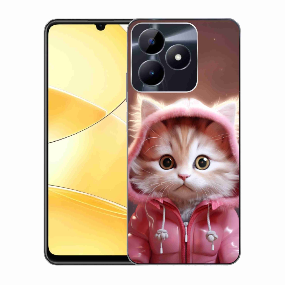 Gelový kryt mmCase na Realme C51/C53 - roztomilé kotě 3