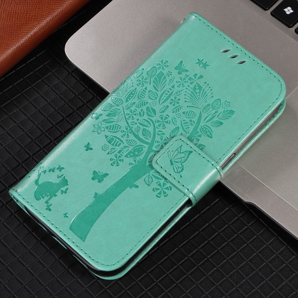 Trees knížkové pouzdro na Xiaomi Redmi A5 (173.45x79.35x8.45mm) - modrozelené