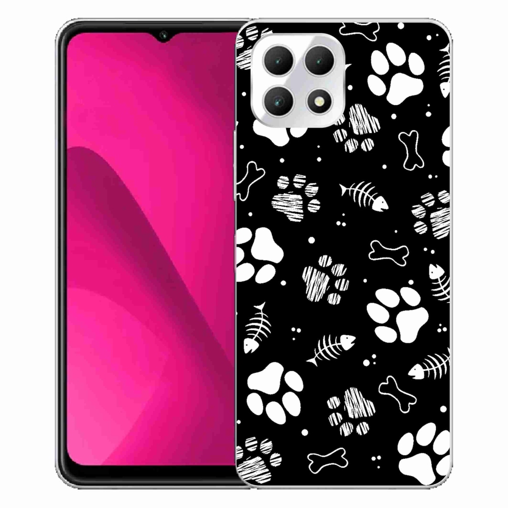 Gelový kryt mmCase na T-Mobile T Phone 2 - psí tlapky
