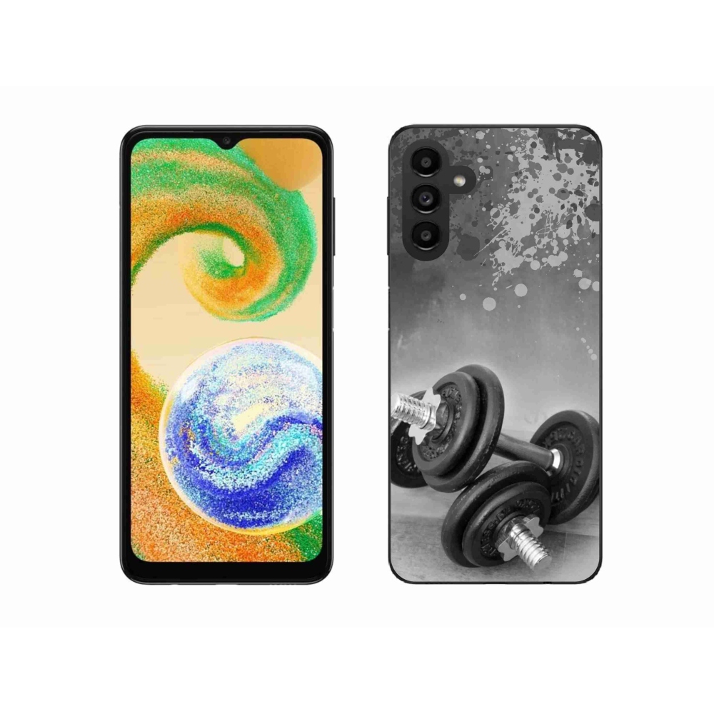 Gelový kryt mmCase na Samsung Galaxy A04s (164.7x76.7x9.1mm) - činky 1