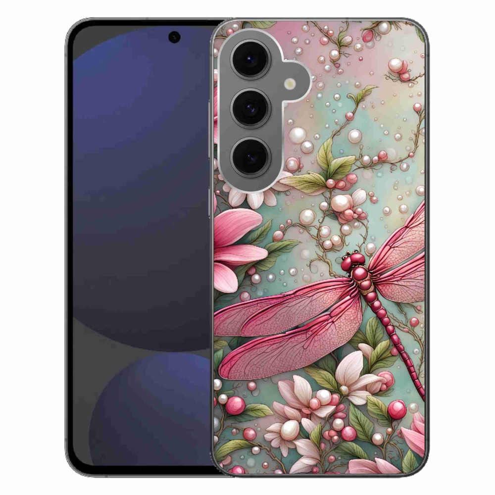 Gelový kryt mmCase na Samsung Galaxy S24 FE - vážka