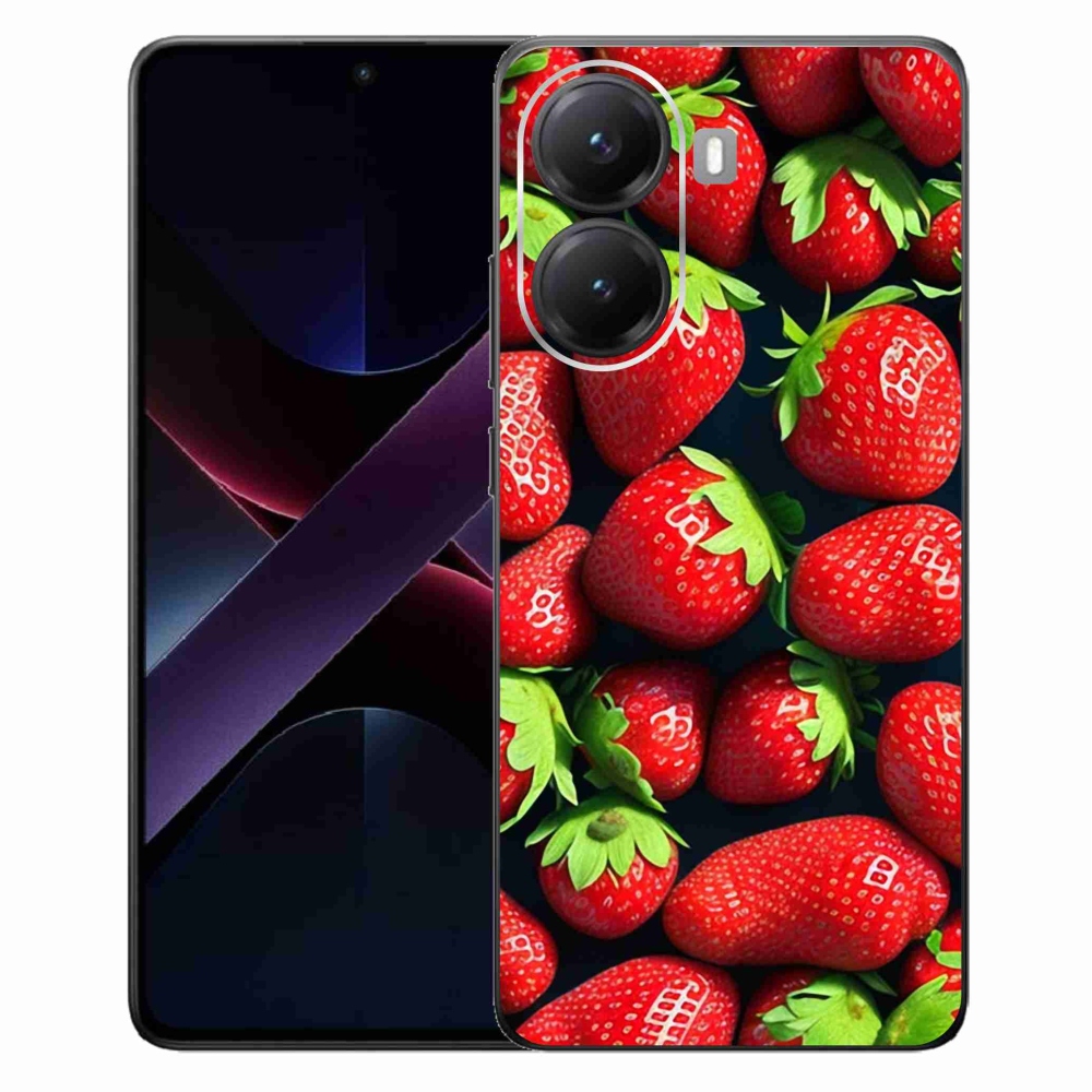 Gelový kryt mmCase na Xiaomi Poco X7 Pro 5G - jahody