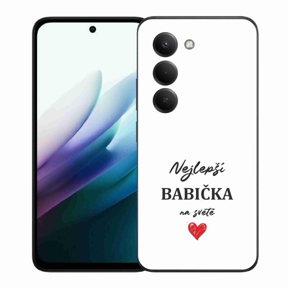 Gelový kryt mmCase na Xiaomi Redmi 15 4G/5G (171mm) - nejlepší babička 1 bílé pozadí