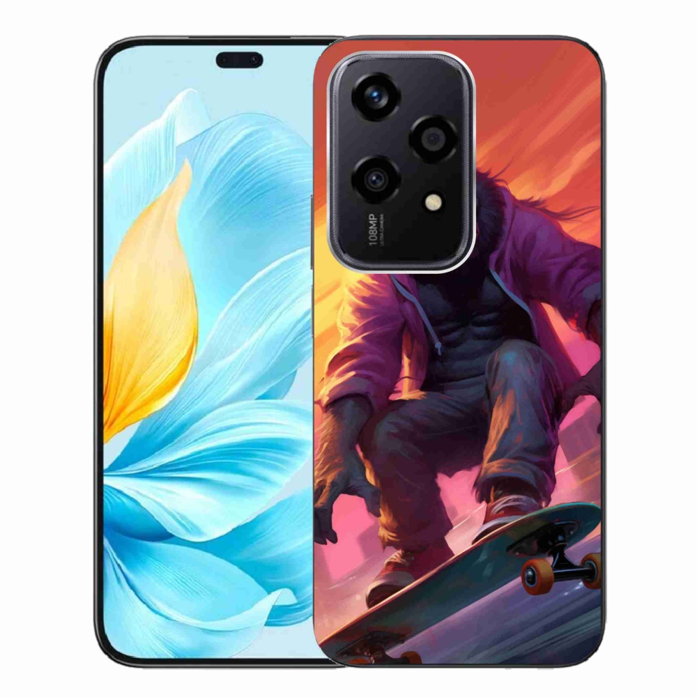 Gelový kryt mmCase na Honor 200 Lite 5G - gorila na skateboardu