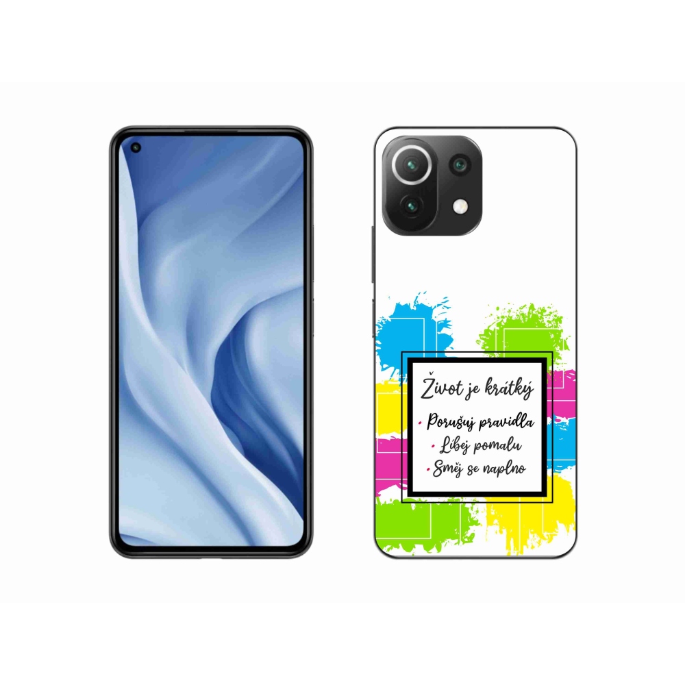 Gelový kryt mmCase na Xiaomi 11 Lite 5G NE - citát 5 bílé pozadí