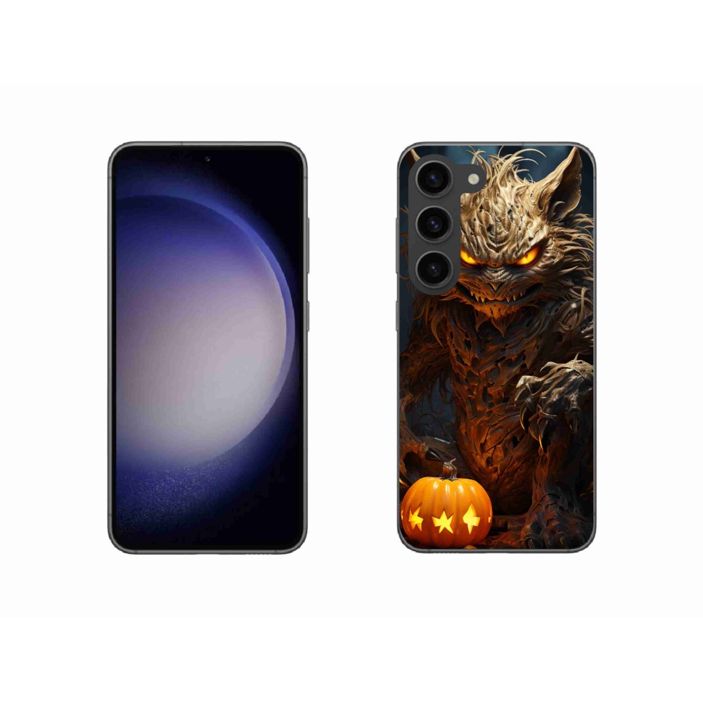 Gelový kryt mmCase na Samsung Galaxy S23 5G - halloweenská příšera