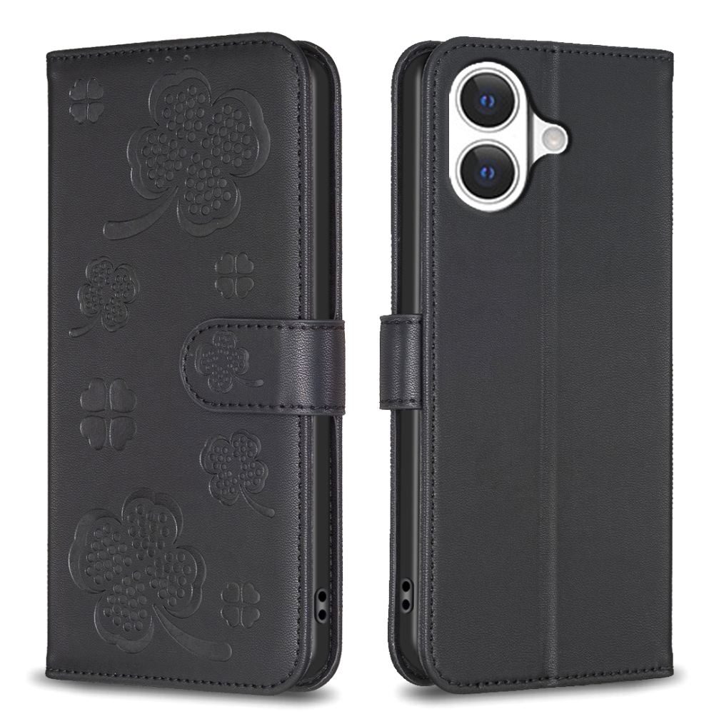 Clover knížkové pouzdro na iPhone 17 - černé