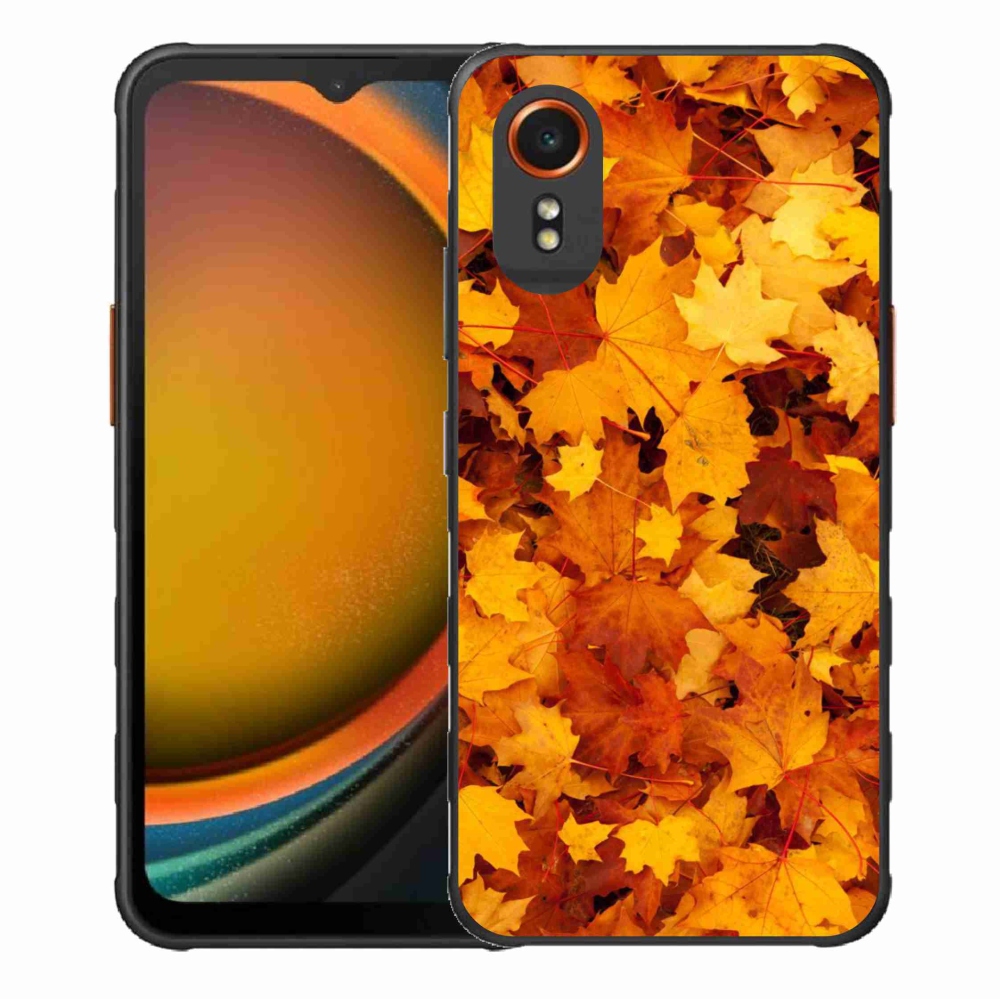 Gelový kryt mmCase na Samsung Galaxy Xcover 7 - javorové listy
