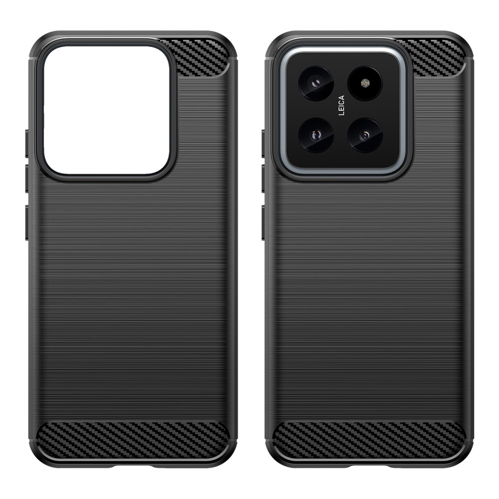 Carbon odolný gelový obal na Xiaomi 14 - černý