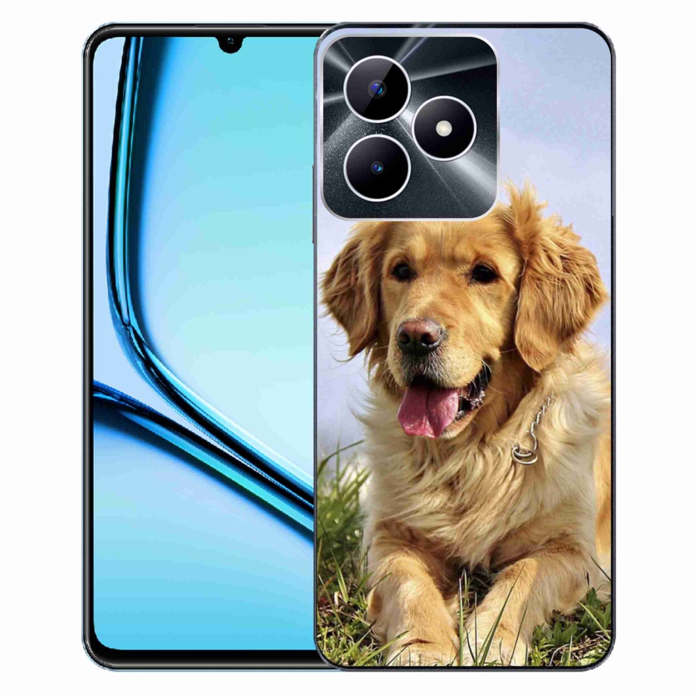 Gelový obal mmCase na Realme Note 50 - zlatý retrívr