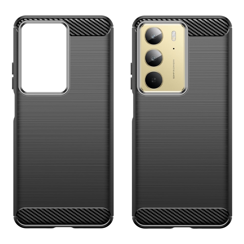 Carbon odolný gelový obal na Realme 14x 5G/Realme C75 - černý