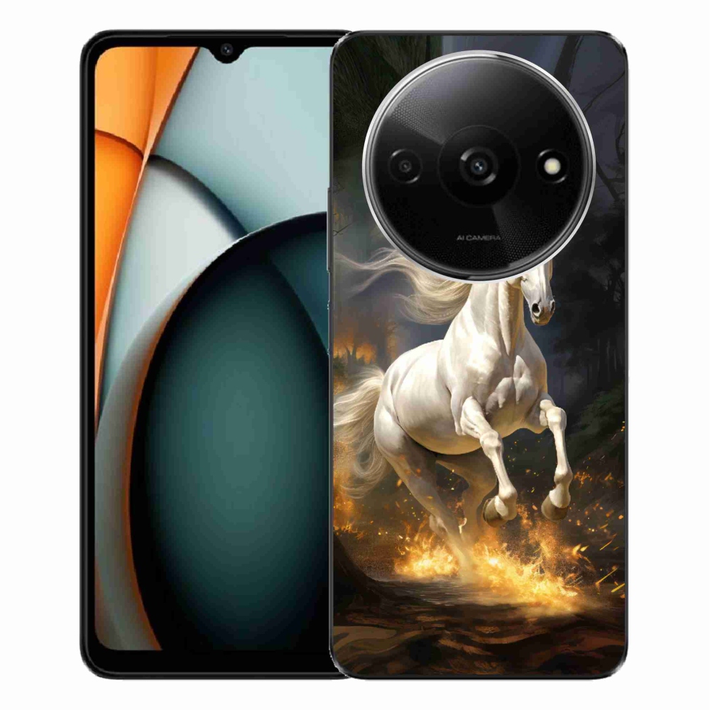 Gelový kryt mmCase na Xiaomi Redmi A3 - bílý kůň 2