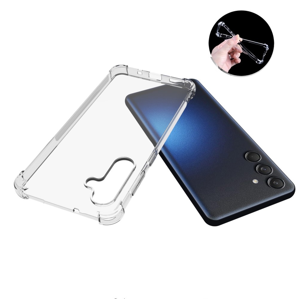 Průhledný gelový obal s vyztuženými rohy na Samsung Galaxy M55 5G