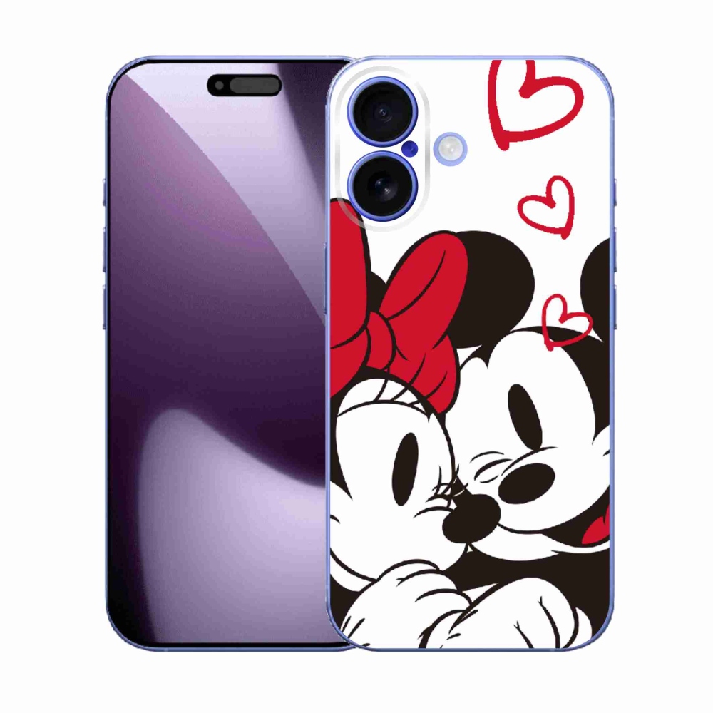 Gelový kryt mmCase na iPhone 17 - minnie a mickey