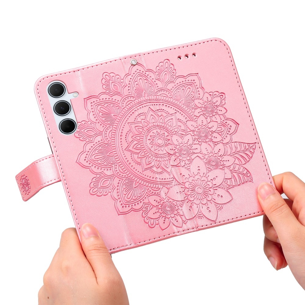 Mandala knížkové pouzdro na Samsung Galaxy A36 5G/A56 5G - růžové