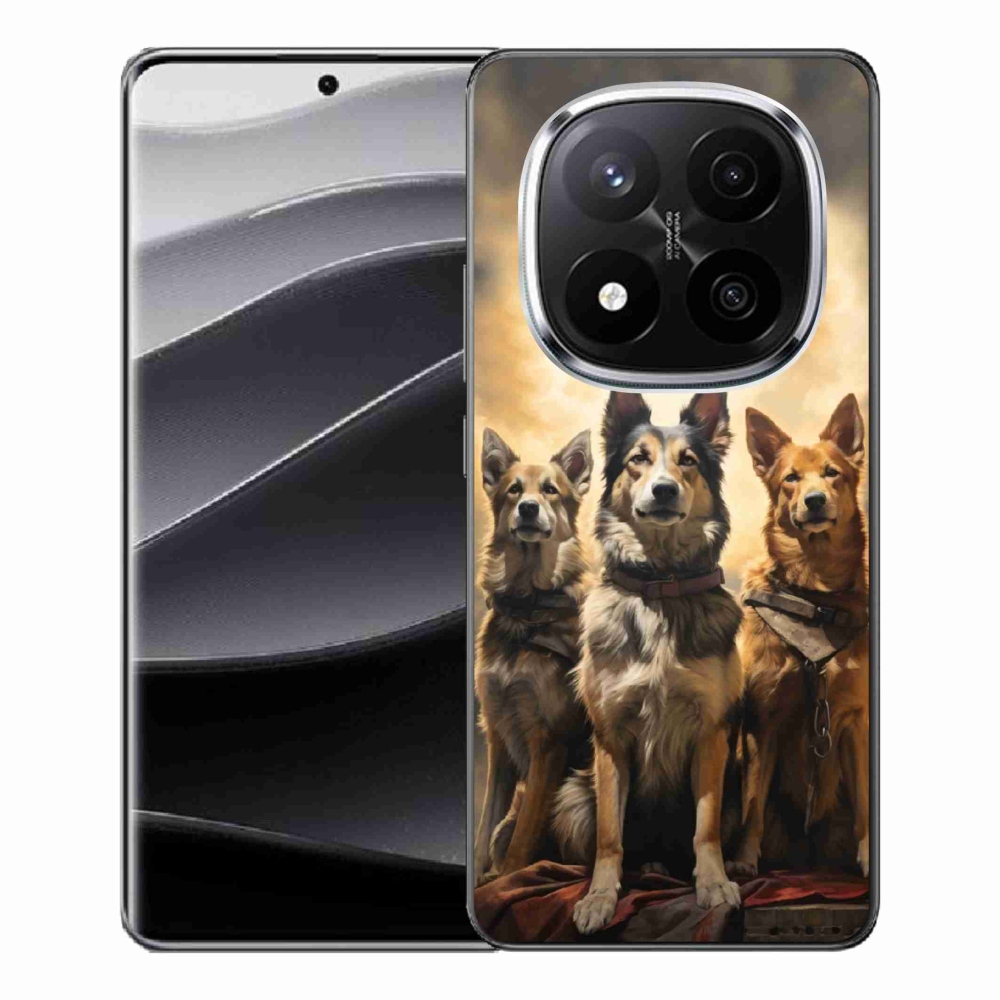 Gelový kryt mmCase na Xiaomi Redmi Note 14 Pro+ 5G - tři psi