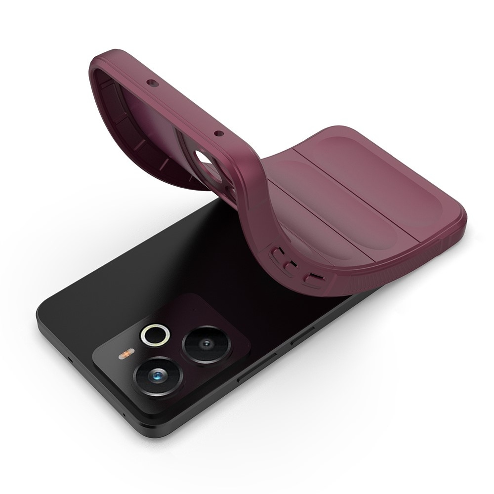 Rugg odolný gelový obal na Realme 14 5G - vínový