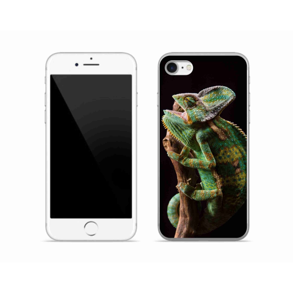 Gelový kryt mmCase na iPhone SE (2022) - chameleon