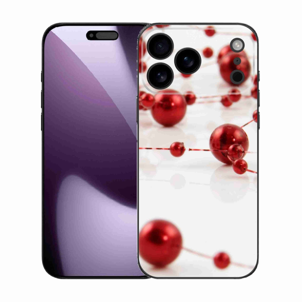 Gelový kryt mmCase na iPhone 17 Pro Max - vánoční řetěz