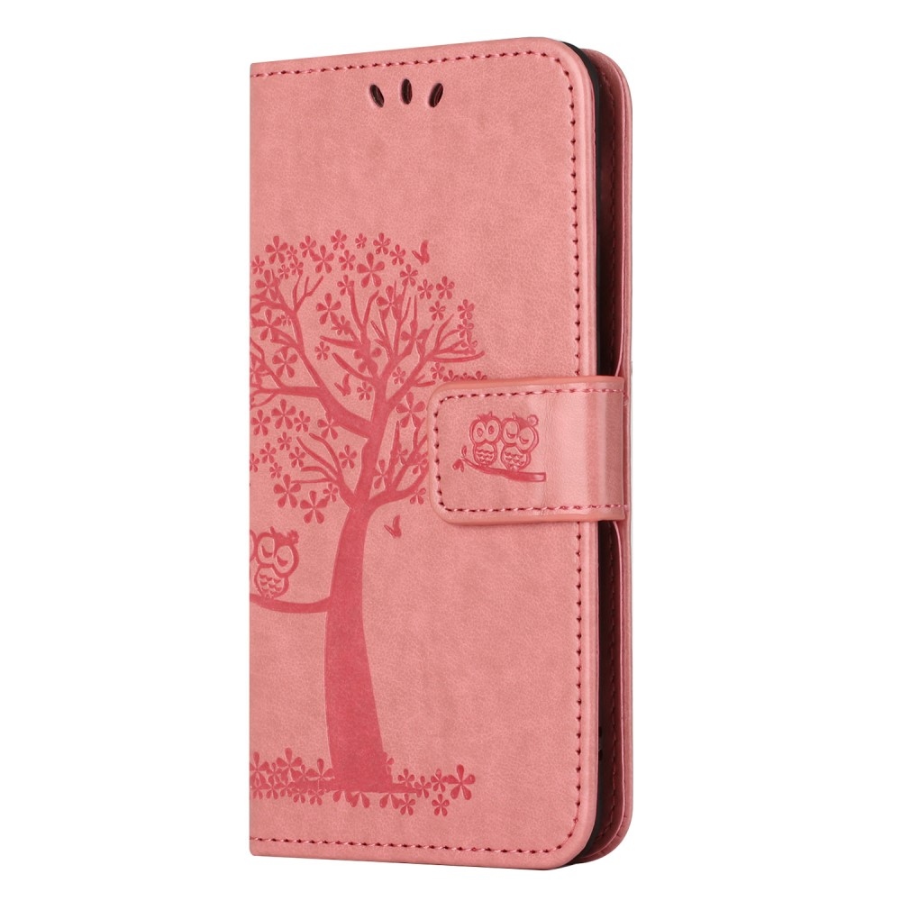 Tree knížkové pouzdro na Samsung Galaxy A55 5G - růžové