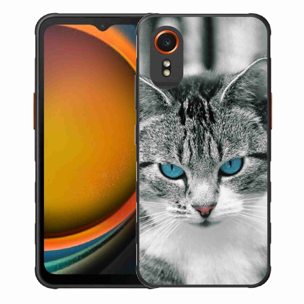 Gelový kryt mmCase na Samsung Galaxy Xcover 7 - kočičí pohled 1