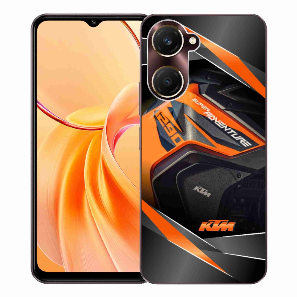 Gelový kryt mmCase na Vivo Y28s 5G - motorka ktm