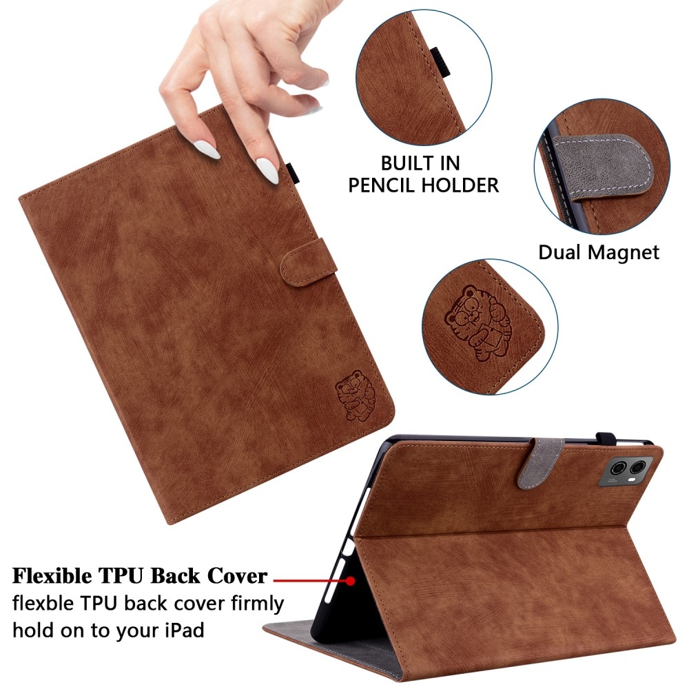 Cover zavírací pouzdro na tablet Lenovo Legion Tab 8.8 (2. Gen.) - hnědé