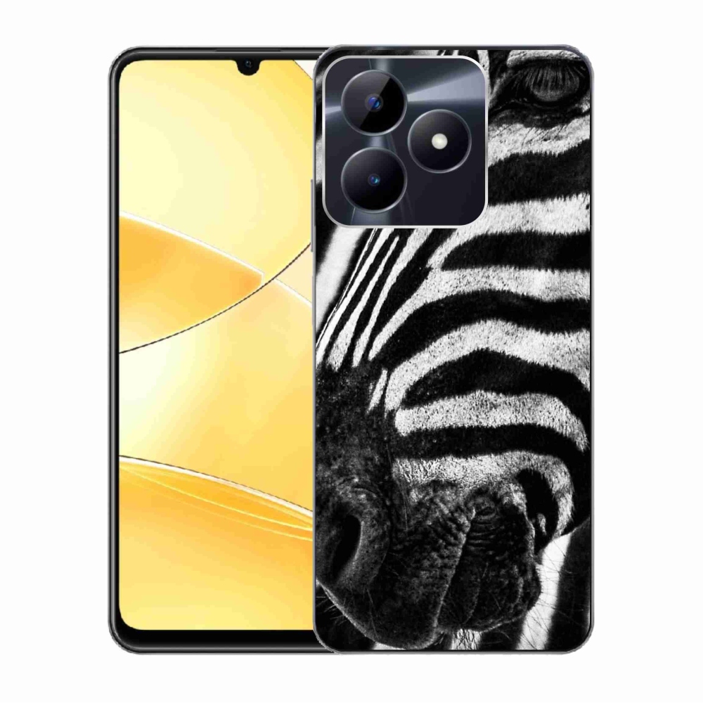 Gelový kryt mmCase na Realme C51/C53 - zebra