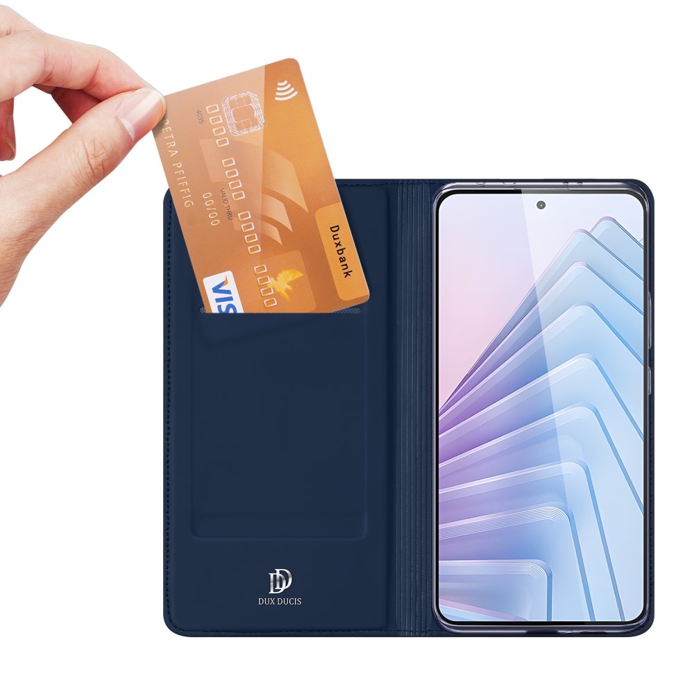 DUX knížkové pouzdro na Xiaomi Redmi Note 14 5G - tmavěmodré