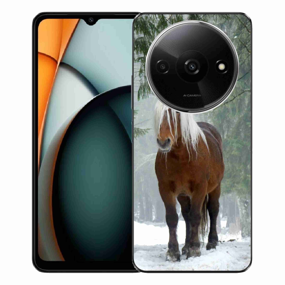 Gelový obal mmCase na Xiaomi Redmi A3 - kůň v lese