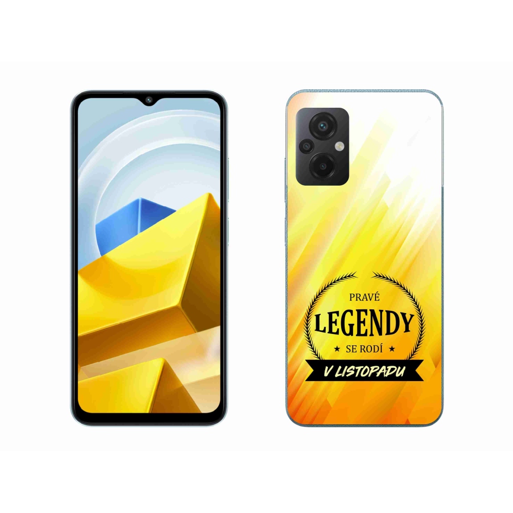 Gelový kryt mmCase na Xiaomi Poco M5 4G - legendy v listopadu žluté pozadí