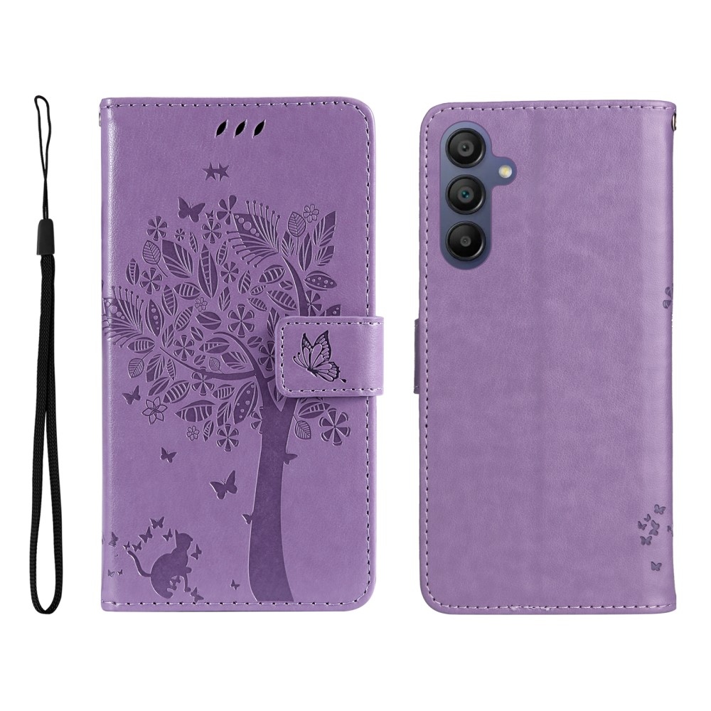 Trees knížkové pouzdro na Samsung Galaxy A16 4G/5G/A26 5G - světlefialové